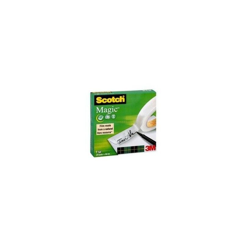 foto del prodotto scotch nastro magico invisibile 25mm x 66m scatola singola