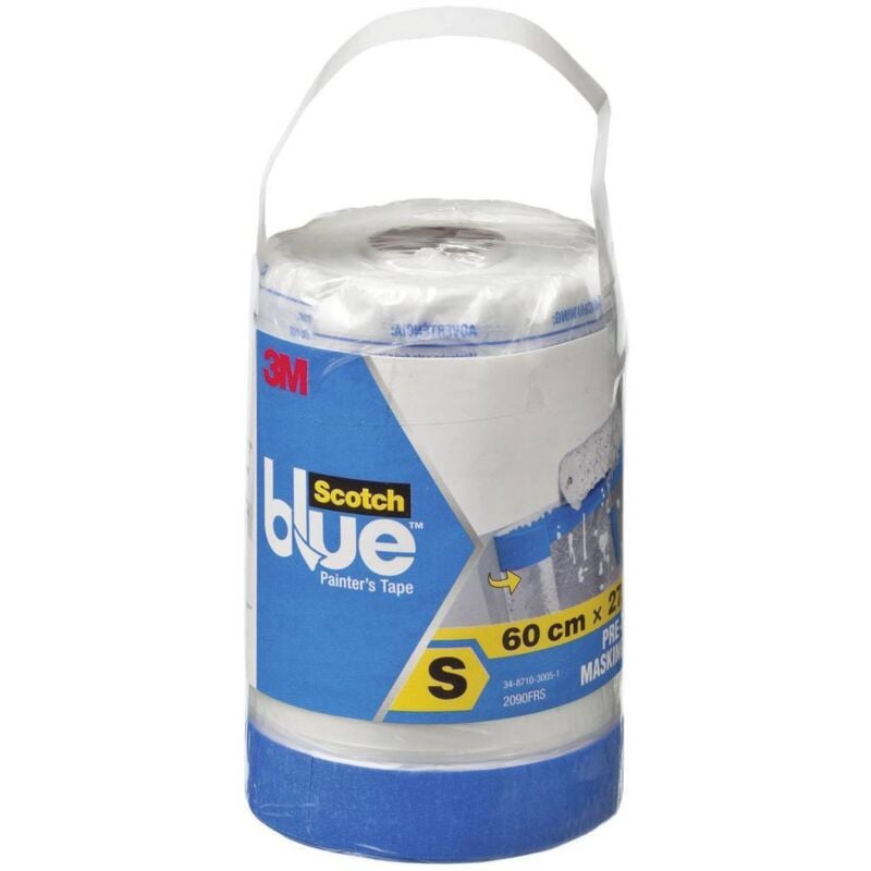 foto del prodotto scotch pt2093el 24 pellicola di protezione per superfici scotchblue blu trasparente l x l 27.4 m x 60 cm 1 pz.