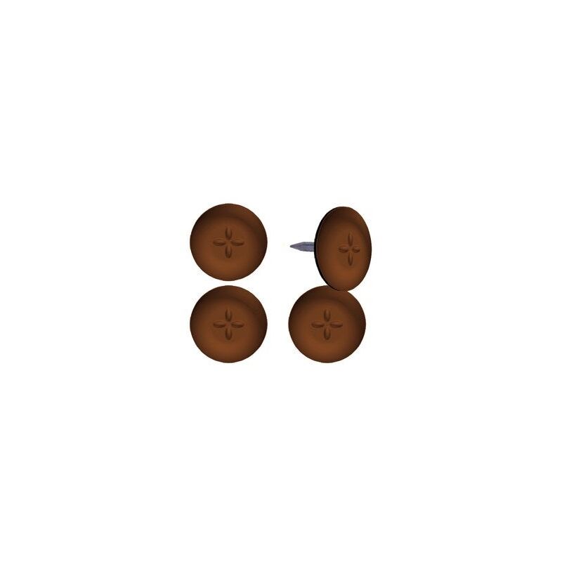 foto del prodotto scotch set di 4 cuscinetti adesivi a nido d ape diam. 22 mm, marrone
