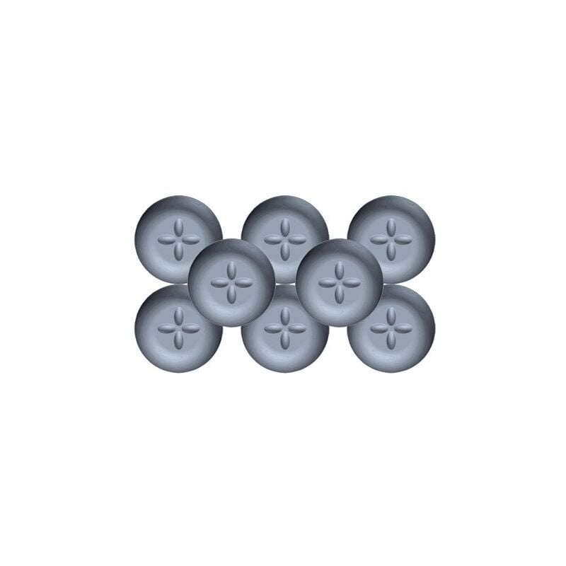 foto del prodotto scotch set di 8 cuscinetti adesivi a nido d ape diam. 25 mm, grigio