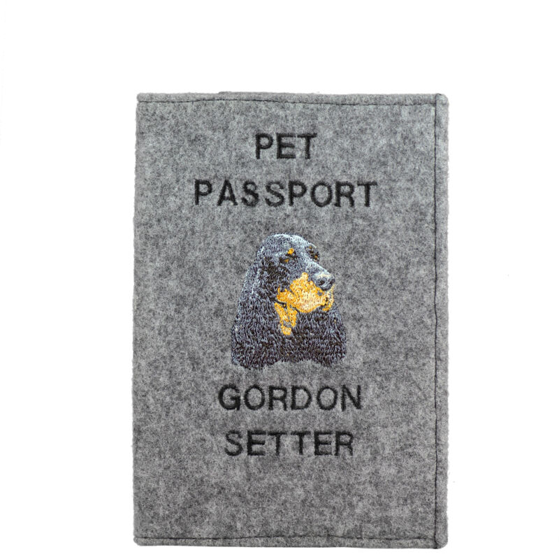 immagine 0 del prodotto scottish setter, gordon setter portapassaporto per cani, portadocumenti, regalo per viaggiatori di art dog