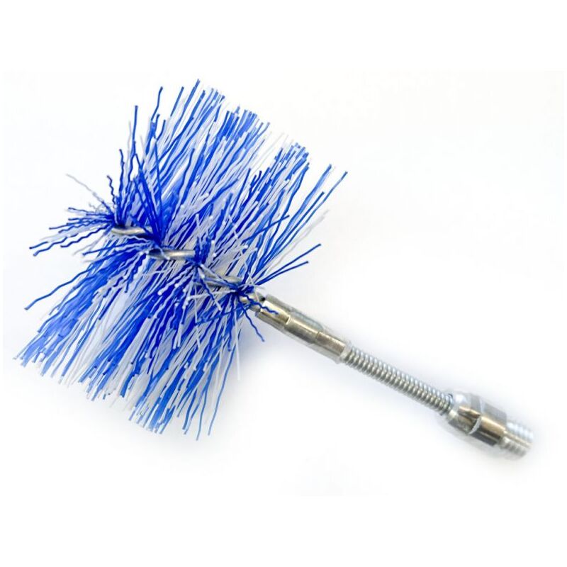 foto del prodotto scovolo dn 100 mm snodato in nylon canne fumarie stufa pellet caldaia