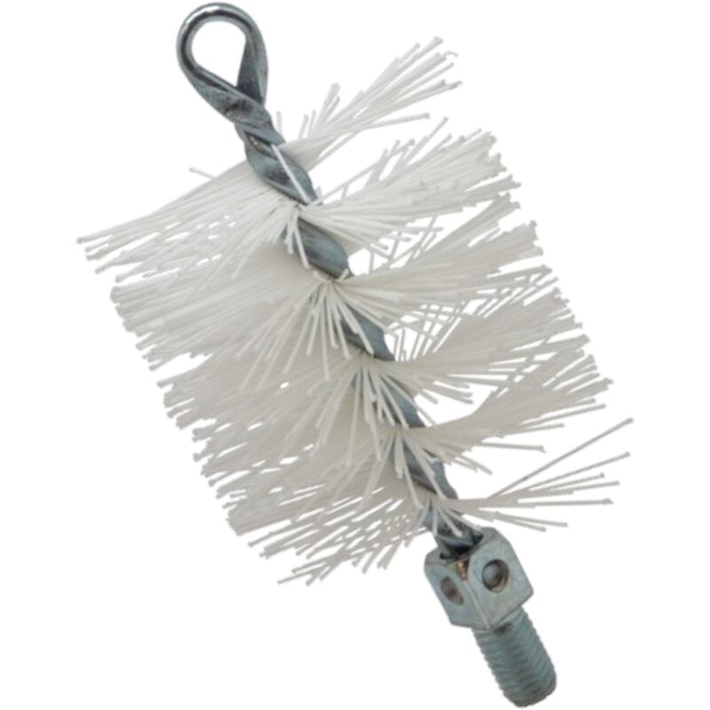 foto del prodotto scovolo spazzola in nylon per pulizia canna fumaria stufe a pellet 80 mm