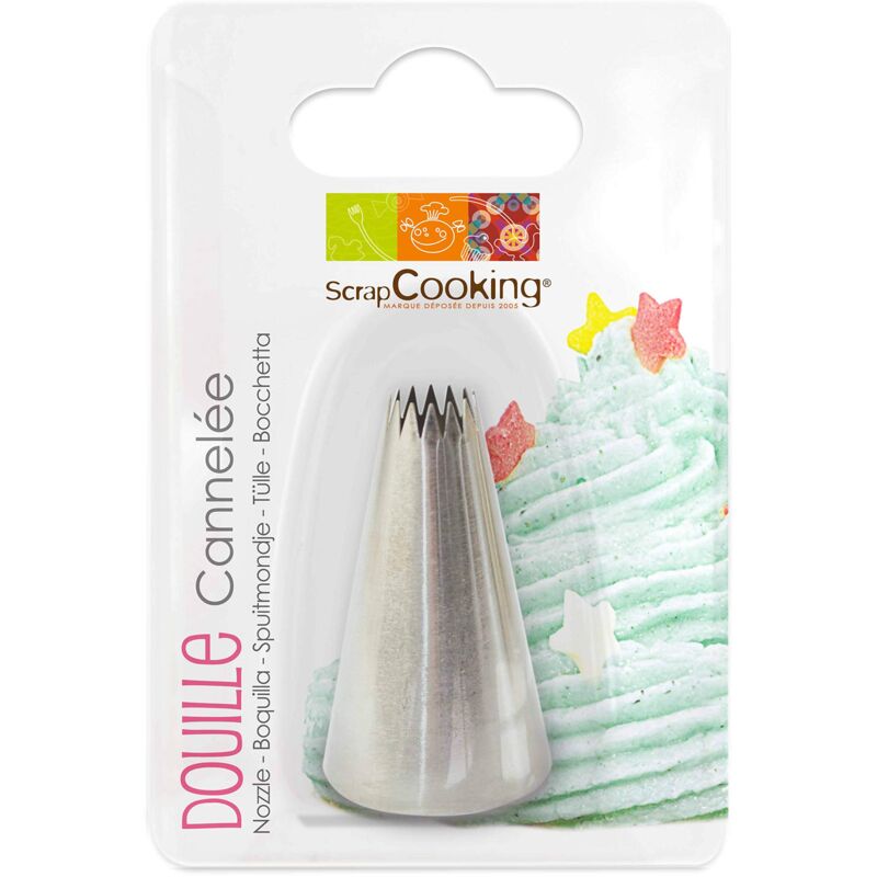foto del prodotto scrapcooking 1803 bussola scanalato, acciaio inox argento 14 x 10,8 x 3,2 cm