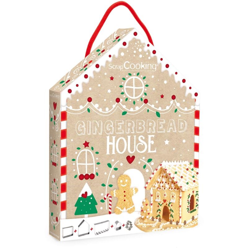 foto del prodotto scrapcooking 3975 kit di tagliapasta per casa di marzapane, inox multicolore, 26,5 x 20 x 4 cm