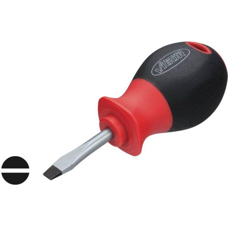 foto del prodotto screwdriver short v1208 profilo ad intaglio size 1 x 5.5 mm