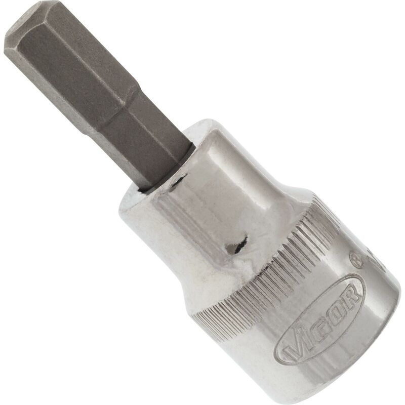 foto del prodotto screwdriver socket for inside hexagon screws v2281n attacco quadro, cavo, 3 8 di pollice 10 mm profilo esagonale interno size 7 mm