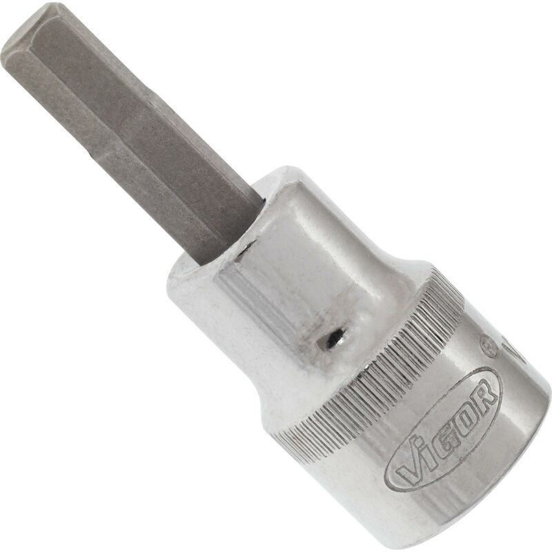 foto del prodotto screwdriver socket for inside hexagon screws v2282n attacco quadro, cavo, 3 8 di pollice 10 mm profilo esagonale interno size 6 mm