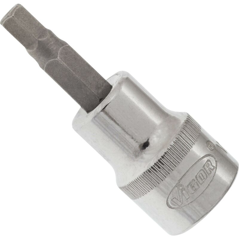 foto del prodotto screwdriver socket for inside hexagon screws v2283n attacco quadro, cavo, 3 8 di pollice 10 mm profilo esagonale interno size 5 mm