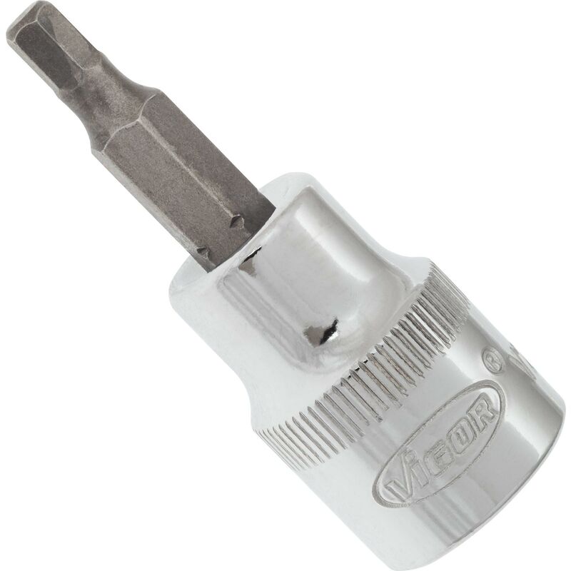 foto del prodotto screwdriver socket for inside hexagon screws v2284n attacco quadro, cavo, 3 8 di pollice 10 mm profilo esagonale interno size 4 mm