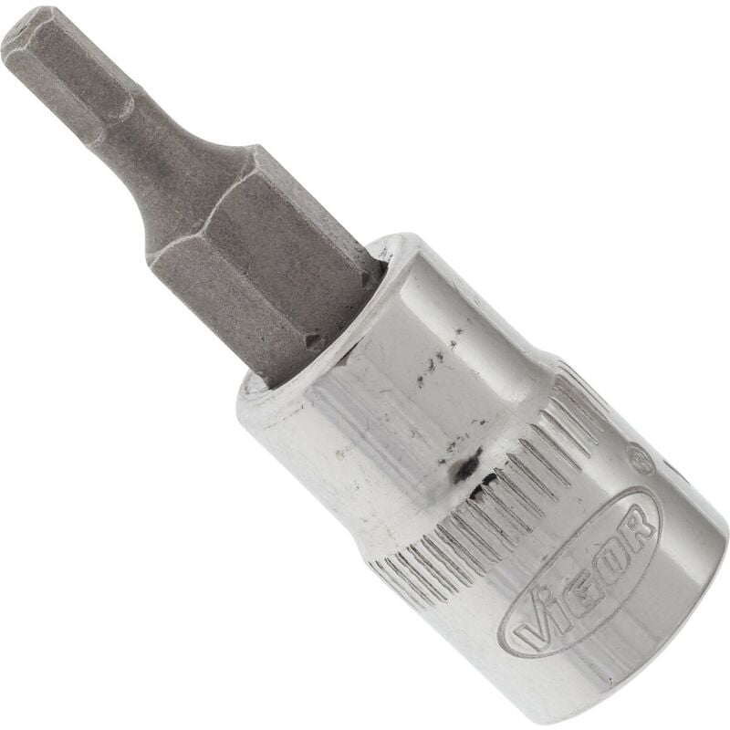 foto del prodotto screwdriver socket for inside hexagon screws v2430n attacco quadro, cavo, 1 4 di pollice 6,3 mm profilo esagonale interno size 3 mm