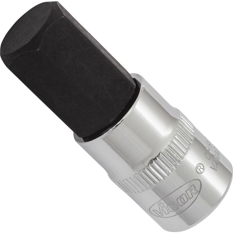 foto del prodotto screwdriver socket for inside hexagon screws v6138 attacco quadro, cavo, 3 8 di pollice 10 mm profilo esagonale interno size 14 mm