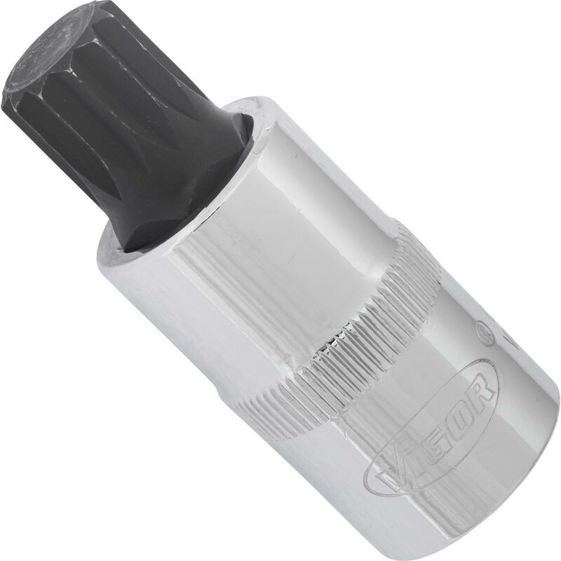 foto del prodotto screwdriver socket for screws with internal serration xzn v2065 attacco quadro, cavo, 1 2 di pollice 12,5 mm profilo poligonale interno xzn