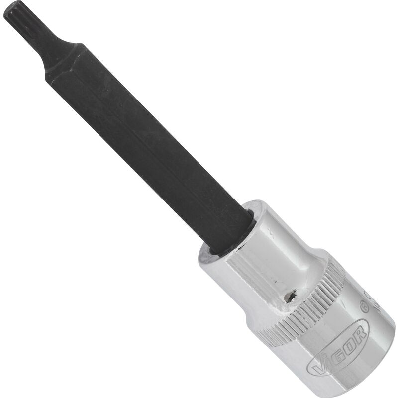 foto del prodotto screwdriver socket for screws with internal serration xzn v2066 attacco quadro, cavo, 1 2 di pollice 12,5 mm profilo poligonale interno xzn