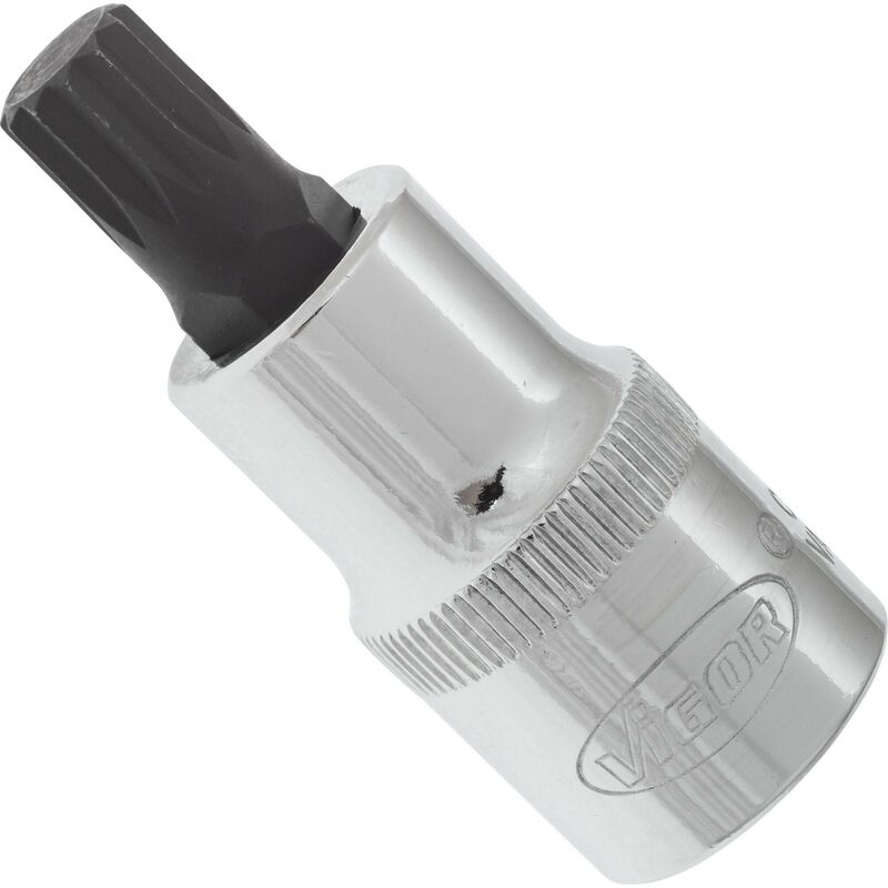 foto del prodotto screwdriver socket for screws with internal serration xzn v2098 attacco quadro, cavo, 1 2 di pollice 12,5 mm profilo poligonale interno xzn