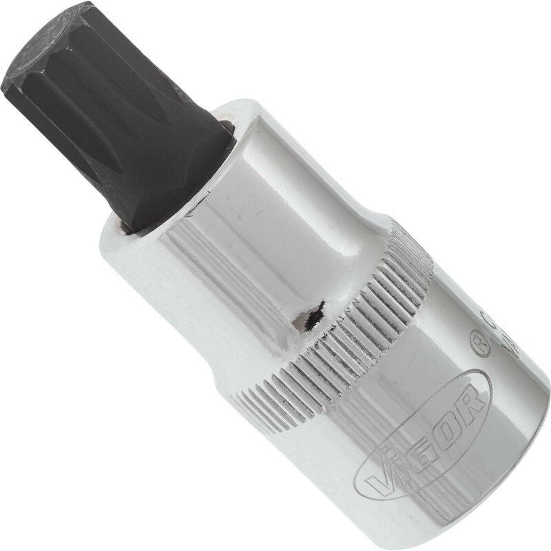 foto del prodotto screwdriver socket for screws with internal serration xzn v2099 attacco quadro, cavo, 1 2 di pollice 12,5 mm profilo poligonale interno xzn