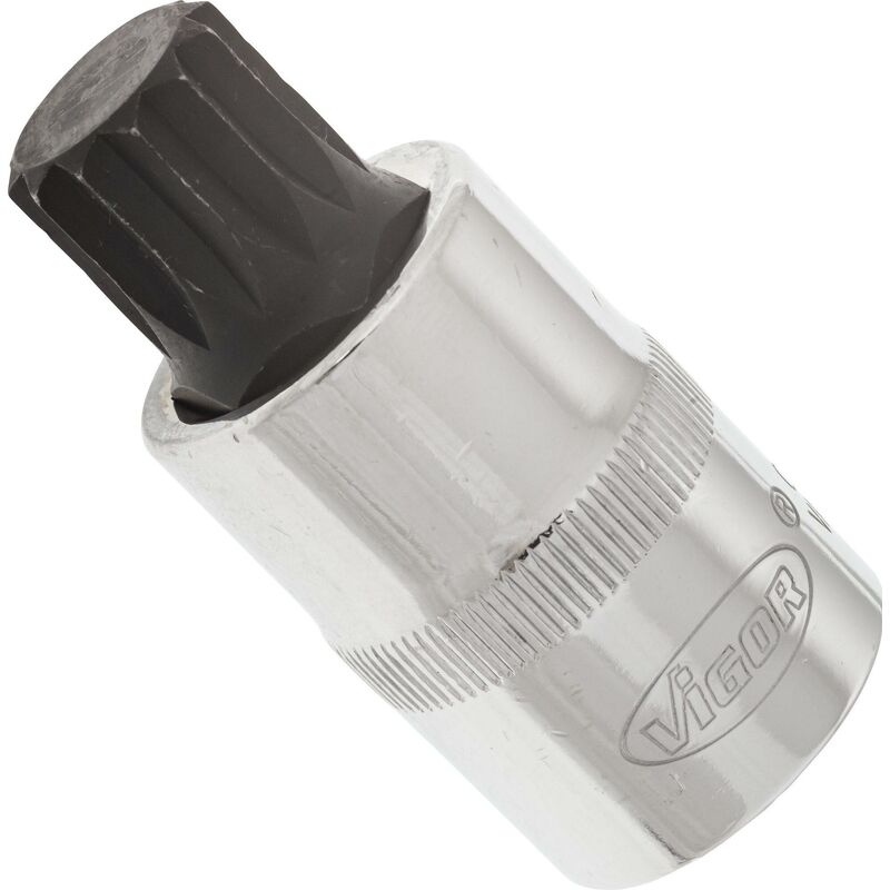 foto del prodotto screwdriver socket for screws with internal serration xzn v2100 attacco quadro, cavo, 1 2 di pollice 12,5 mm profilo poligonale interno xzn