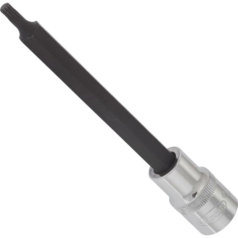 foto del prodotto screwdriver socket for screws with internal serration xzn v2122 attacco quadro, cavo, 1 2 di pollice 12,5 mm profilo poligonale interno xzn