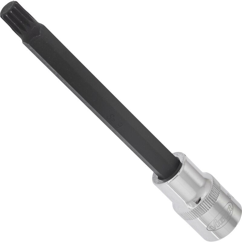 foto del prodotto screwdriver socket for screws with internal serration xzn v2126 attacco quadro, cavo, 1 2 di pollice 12,5 mm profilo poligonale interno xzn