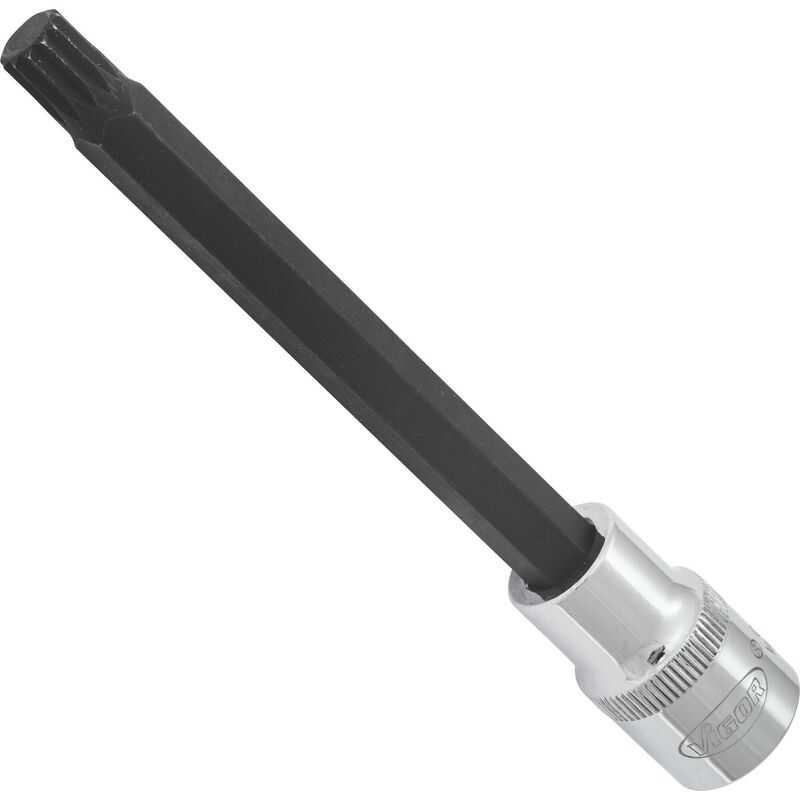 foto del prodotto screwdriver socket for screws with internal serration xzn v2128 attacco quadro, cavo, 1 2 di pollice 12,5 mm profilo poligonale interno xzn