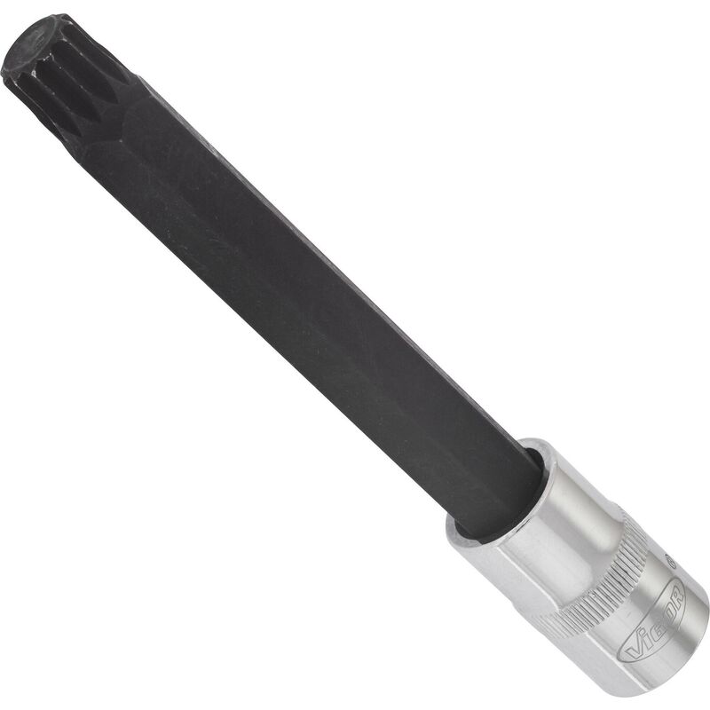 foto del prodotto screwdriver socket for screws with internal serration xzn v2132 attacco quadro, cavo, 1 2 di pollice 12,5 mm profilo poligonale interno xzn