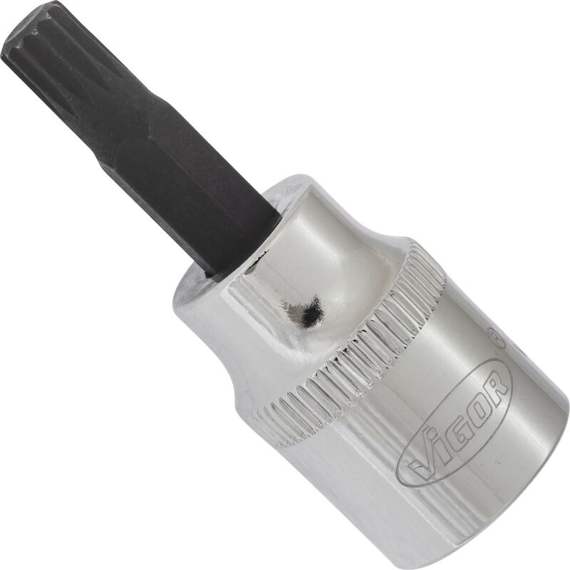 foto del prodotto screwdriver socket for screws with internal serration xzn v6107 attacco quadro, cavo, 3 8 di pollice 10 mm profilo poligonale interno xzn 