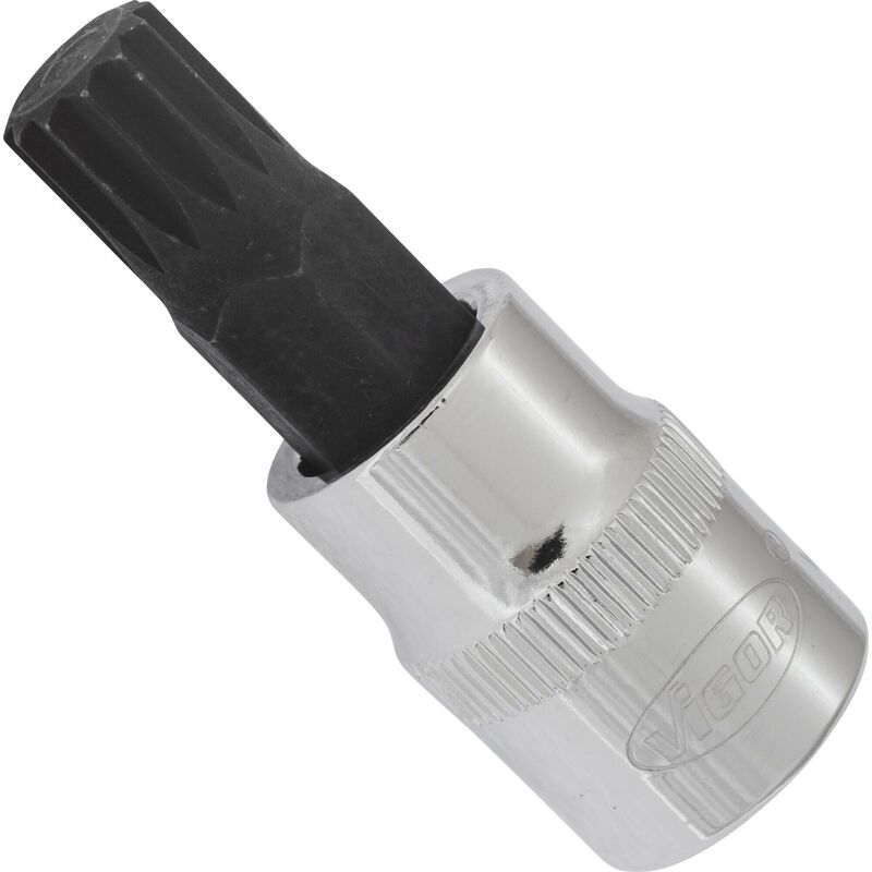 foto del prodotto screwdriver socket for screws with internal serration xzn v6110 attacco quadro, cavo, 3 8 di pollice 10 mm profilo poligonale interno xzn 