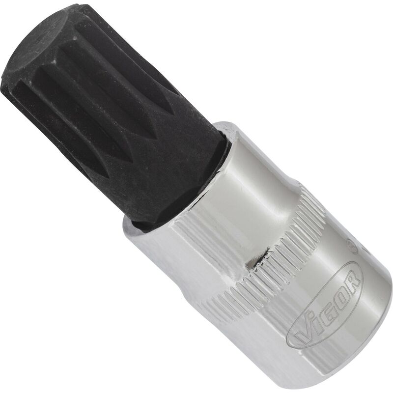 foto del prodotto screwdriver socket for screws with internal serration xzn v6112 attacco quadro, cavo, 3 8 di pollice 10 mm profilo poligonale interno xzn 