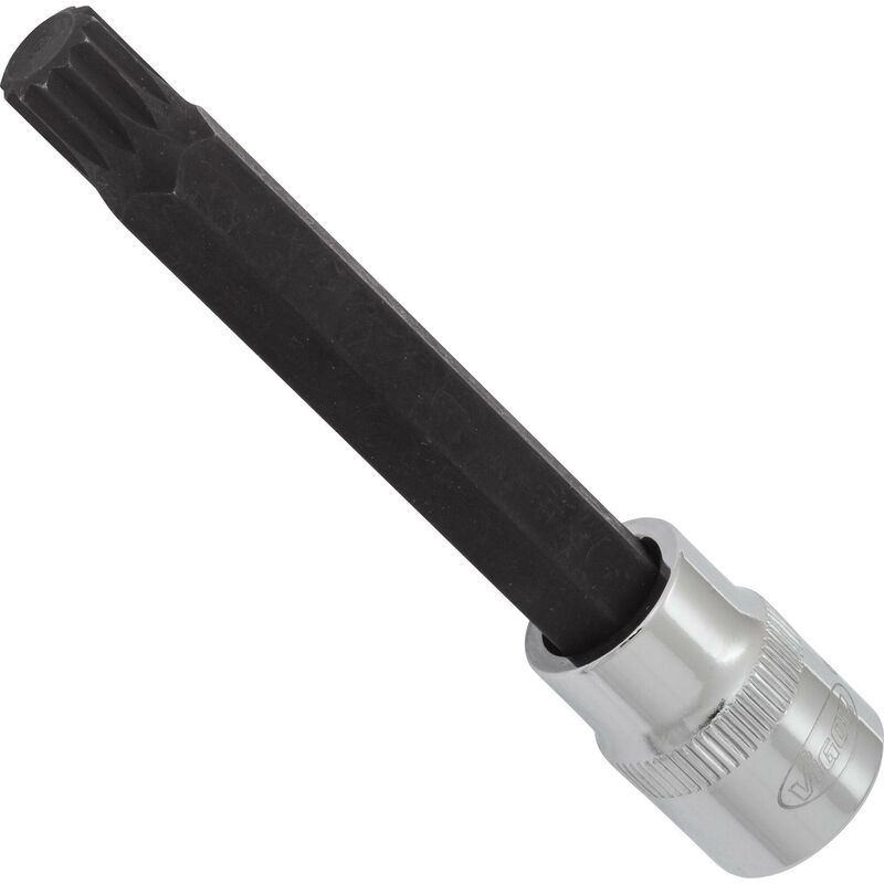 foto del prodotto screwdriver socket for screws with internal serration xzn v6118 attacco quadro, cavo, 3 8 di pollice 10 mm profilo poligonale interno xzn 