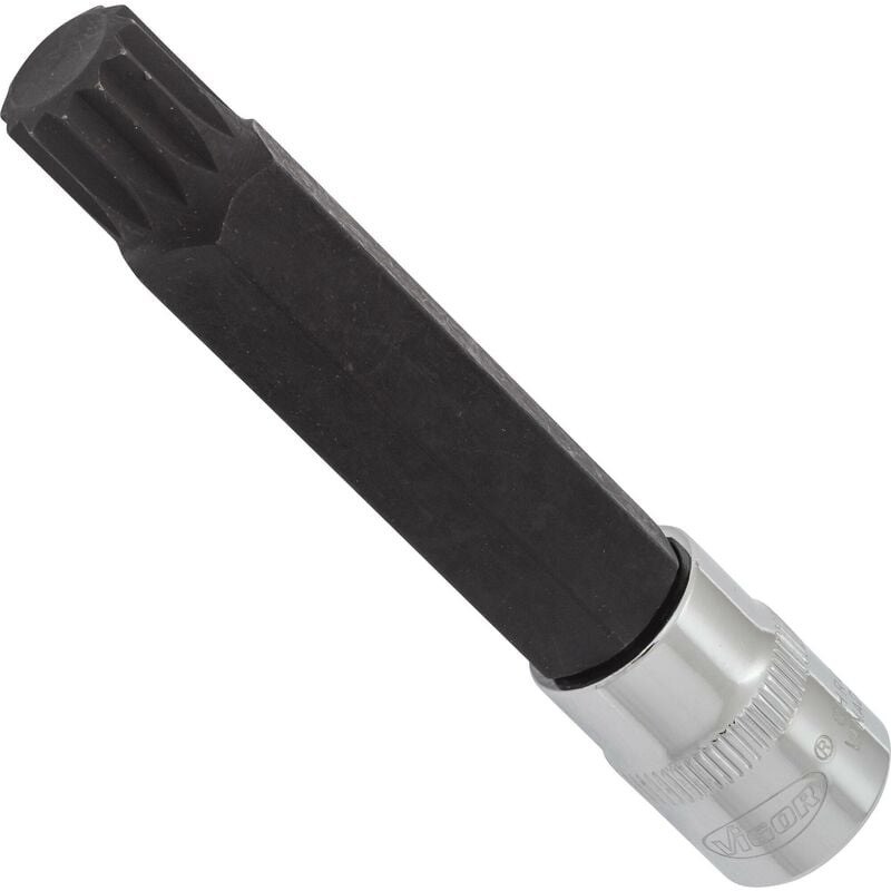 foto del prodotto screwdriver socket for screws with internal serration xzn v6120 attacco quadro, cavo, 3 8 di pollice 10 mm profilo poligonale interno xzn 