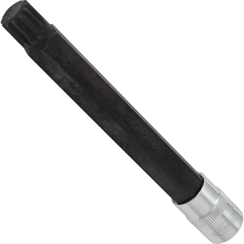 foto del prodotto screwdriver socket for screws with internal serration xzn v6127 attacco quadro, cavo, 3 8 di pollice 10 mm profilo poligonale interno xzn 