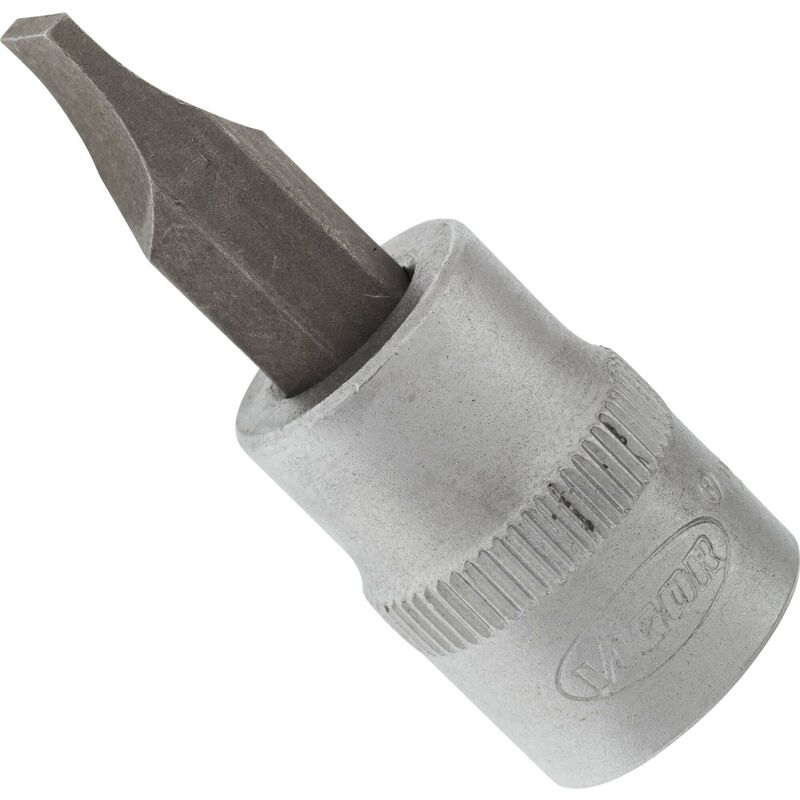 foto del prodotto screwdriver socket v2286n attacco quadro, cavo, 3 8 di pollice 10 mm profilo ad intaglio size 1.2 x 8 mm