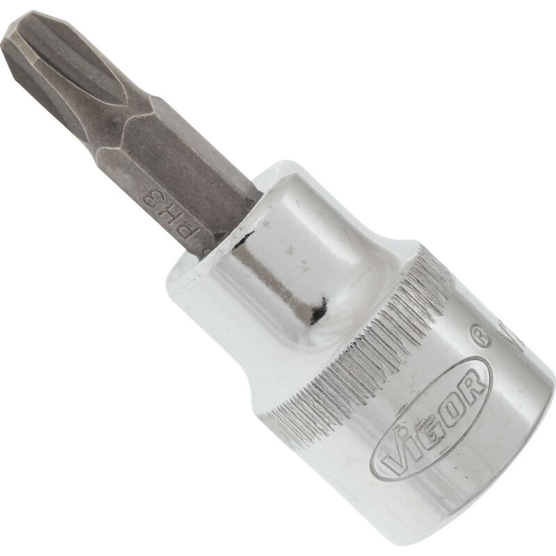 foto del prodotto screwdriver socket v2291n attacco quadro, cavo, 3 8 di pollice 10 mm profilo pozidriv pz size pz1