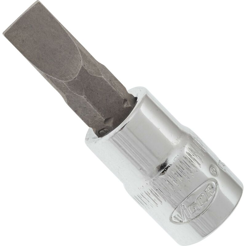 foto del prodotto screwdriver socket v2597n attacco quadro, cavo, 1 4 di pollice 6,3 mm profilo ad intaglio size 1.2 x 6.5 mm