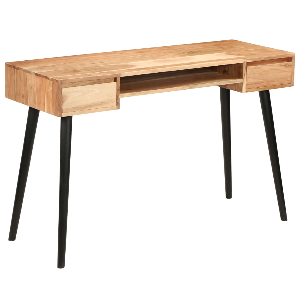 foto del prodotto scrittoio in legno massello di acacia 118x45x76 cm cod mxl 76608