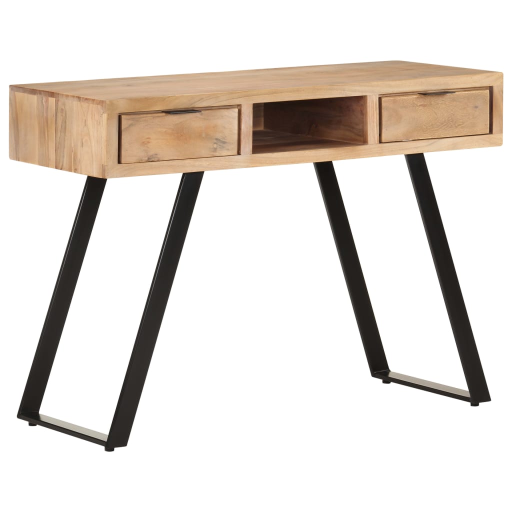 foto del prodotto scrivania 107x45x79 cm legno massello d 39 acacia con spigoli vivi cod mxl 65581