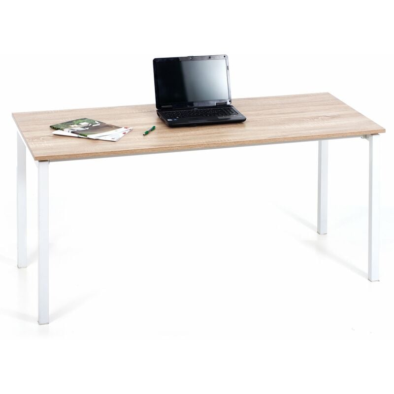 foto del prodotto scrivania 160x70xh75 cm in legno explorer rovere