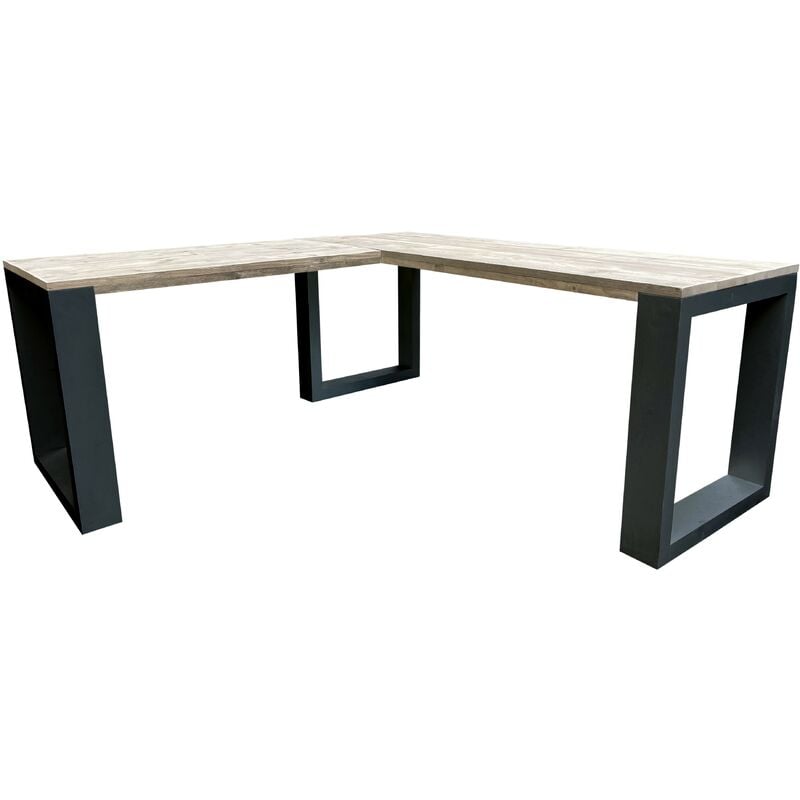 foto del prodotto scrivania ad angolo new orleans scaffolding legno wood4you