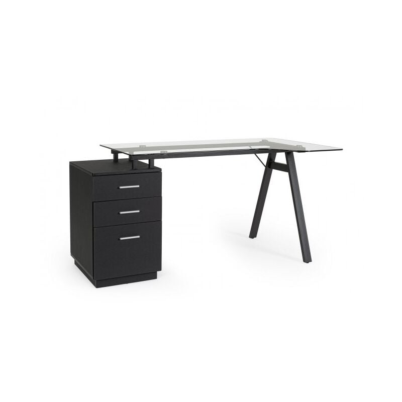 foto del prodotto scrivania angolo c nero 150.5x80x75
