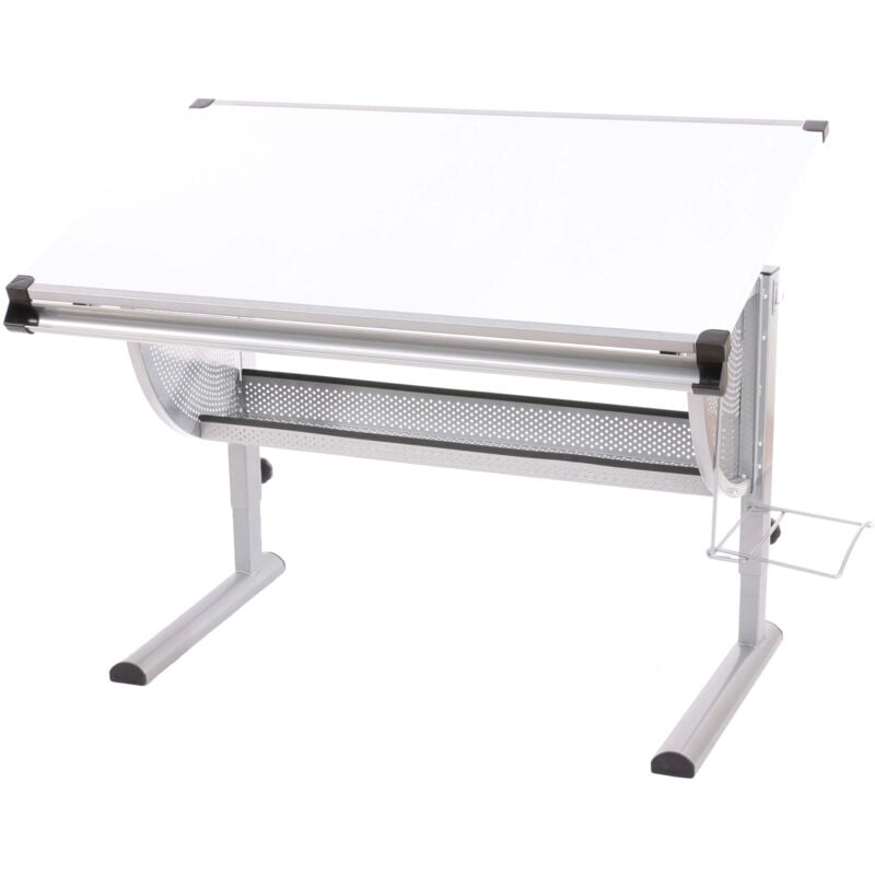 foto del prodotto scrivania banco scuola con sottobanco oxford multiregolabile disegno 68x118x62 92cm bianco