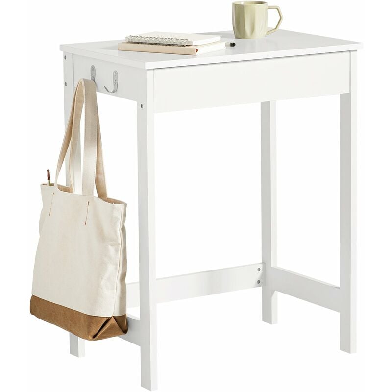 foto del prodotto scrivania bianca con cassetti tavolo cosmetici bianco fwt43 w sobuy