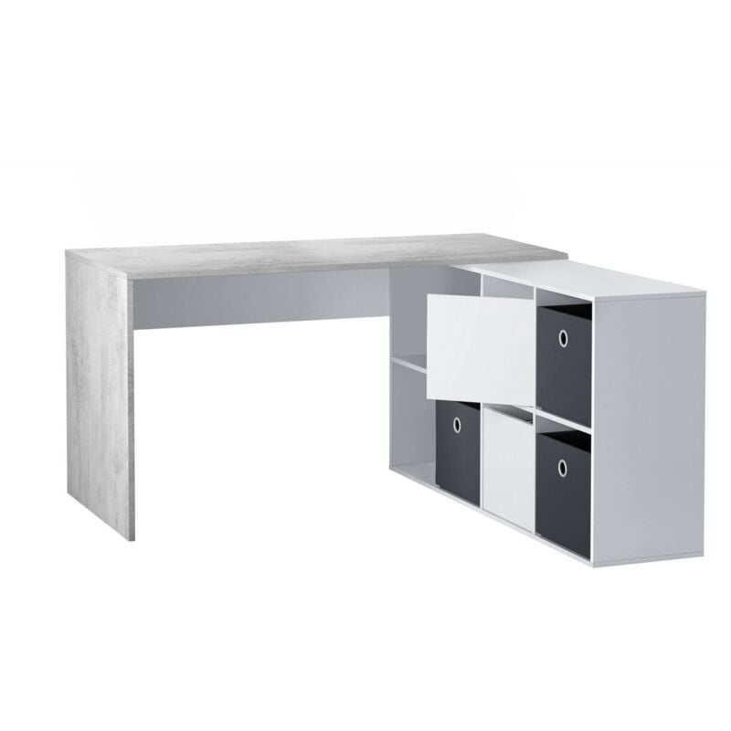 foto del prodotto scrivania bianco 139x136x74h cm