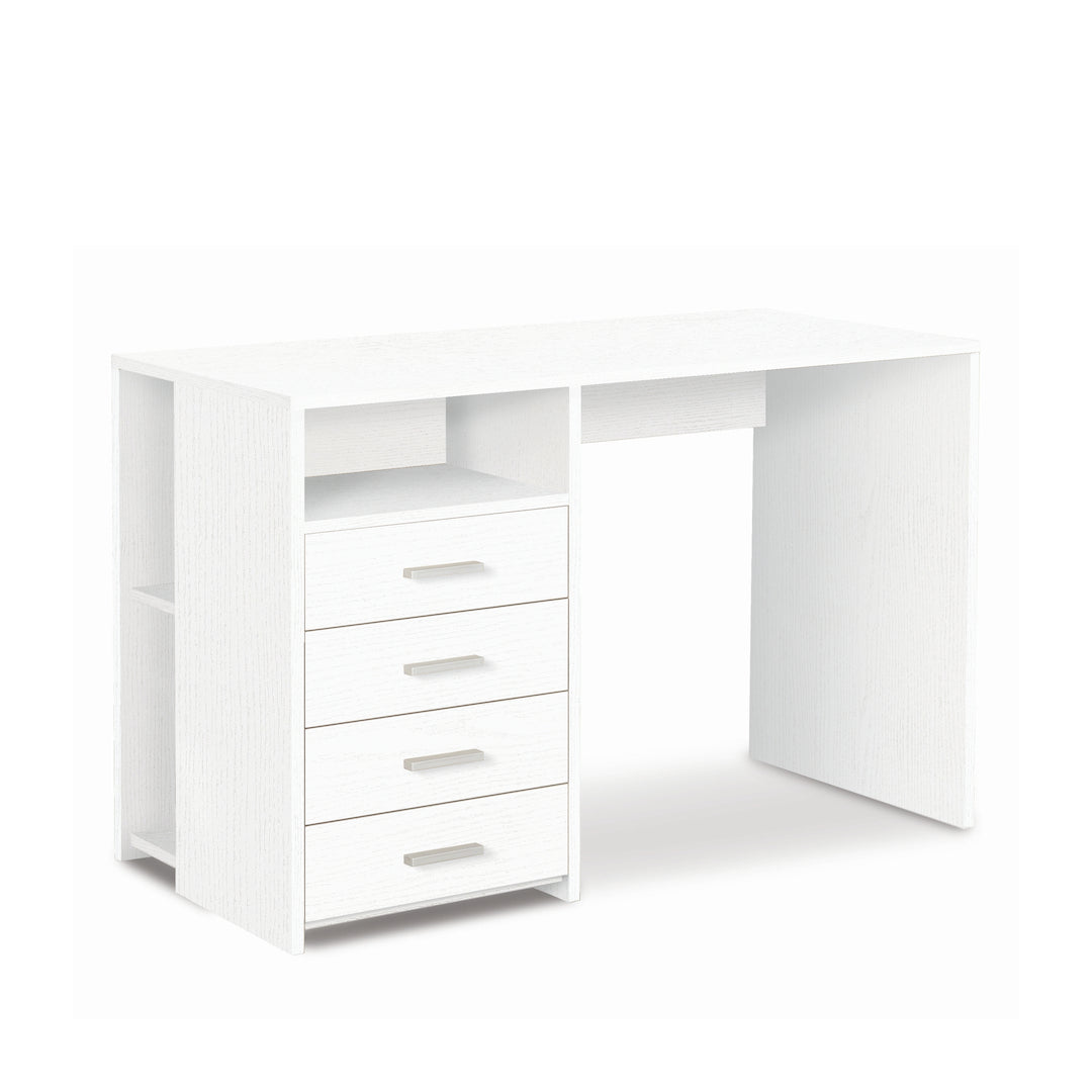 foto del prodotto scrivania con 4 cassetti 120x55x76h cm dal design moderno in kit di montaggio colore
