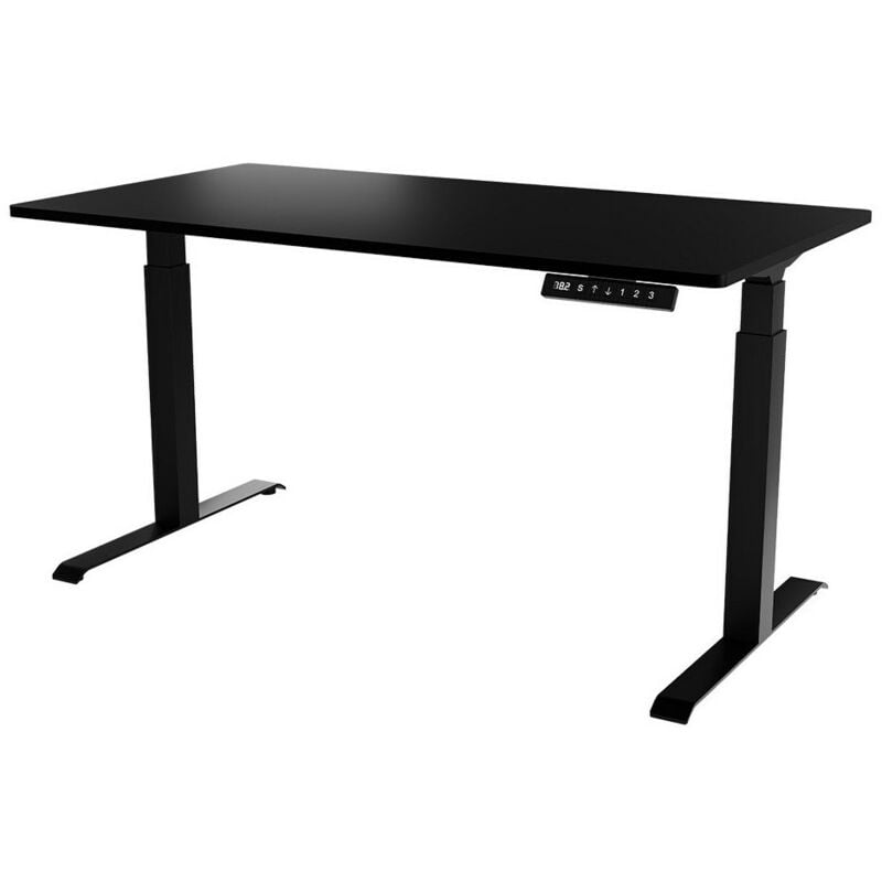 foto del prodotto scrivania con altezza regolabile charlotte 195, nero, regolabile in altezza, elettrico, il numero di porte 0, numero di cassetti 0, 72x150x80cm