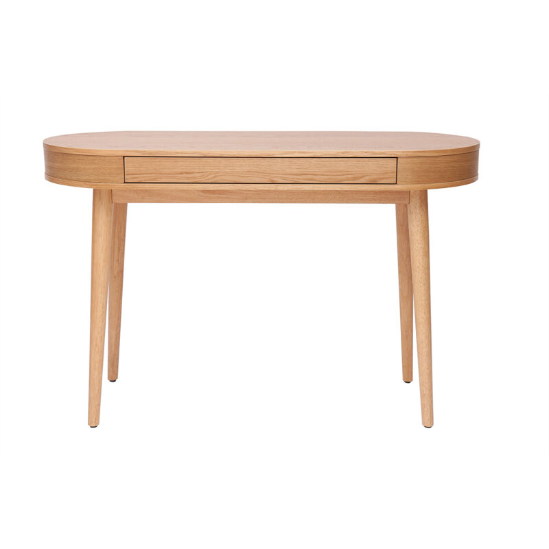 foto del prodotto scrivania con cassetto in legno chiaro l120 cm judith