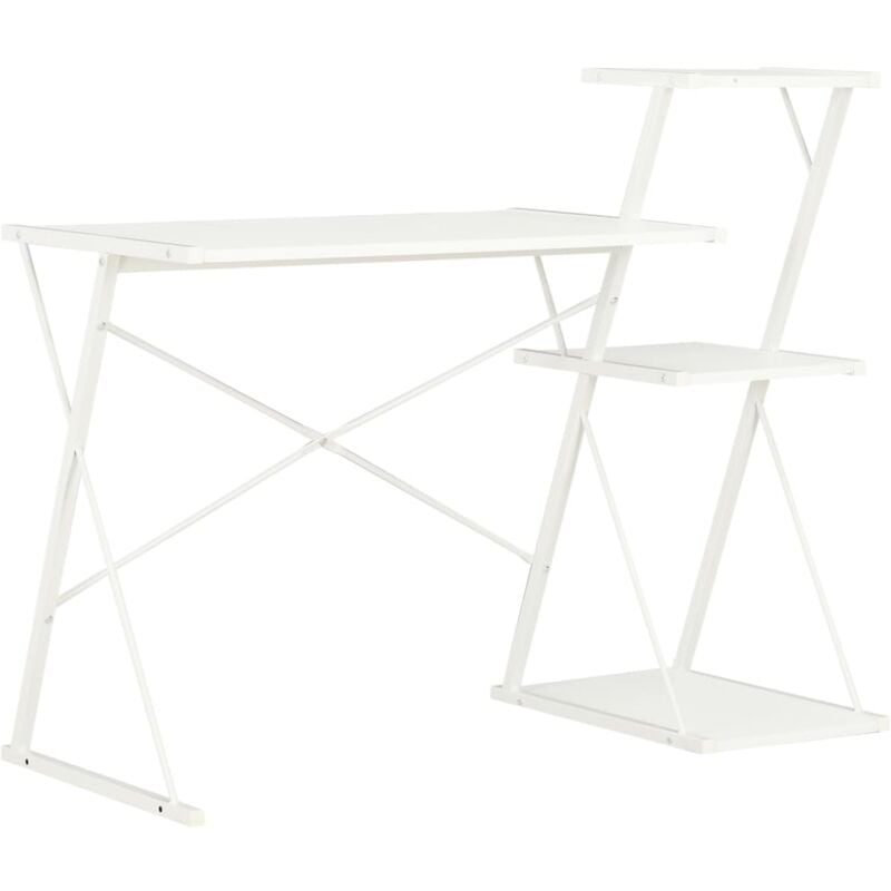 foto del prodotto scrivania con ripiano bianca 116x50x93 cm vidaxl