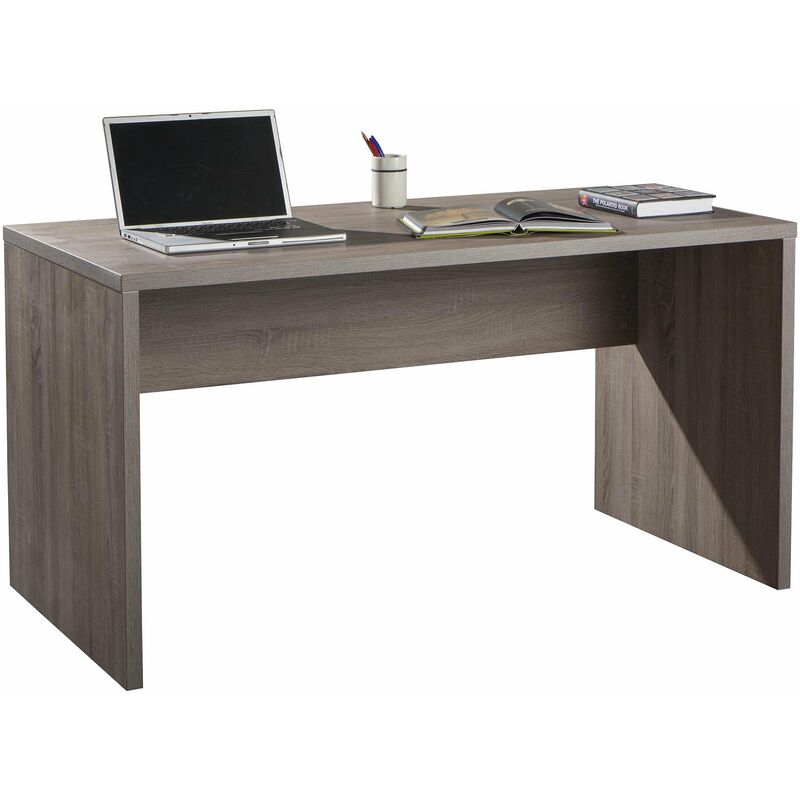 foto del prodotto scrivania con traverso 75x138xh69 cm linea disegno - rovere tartufo