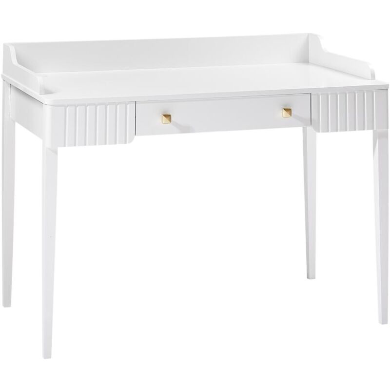 foto del prodotto scrivania consolle con 1 cassetto mdf bianco opaco renevi di pascal morabito