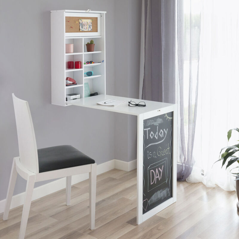 foto del prodotto scrivania da muro pieghevole woldy innovagoods