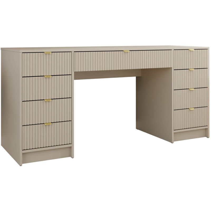 foto del prodotto scrivania da ufficio comfivo larmire 110, beige, con cassetti, il numero di porte 0, numero di cassetti 0, 76x154x55cm